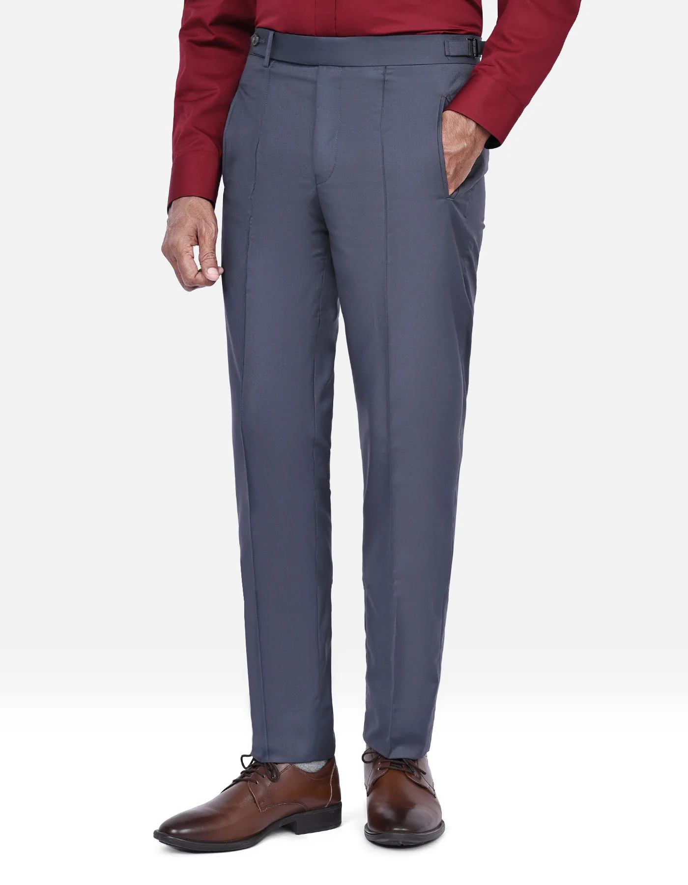 Air Force Blue Plain Classic Fit Formal Trouser
