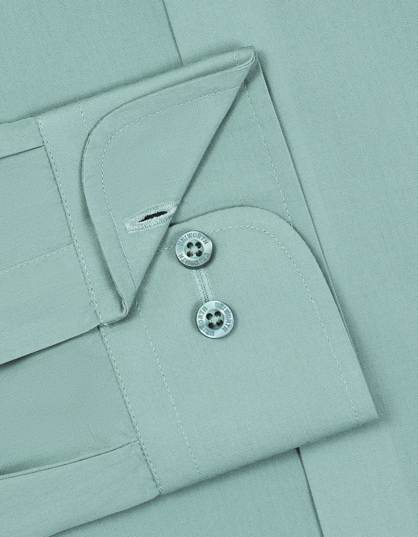 Apple Green Plain Classic Fit Shirt - Image 3