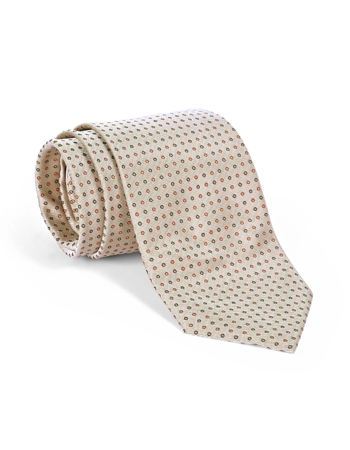 Beige Dotted Tie