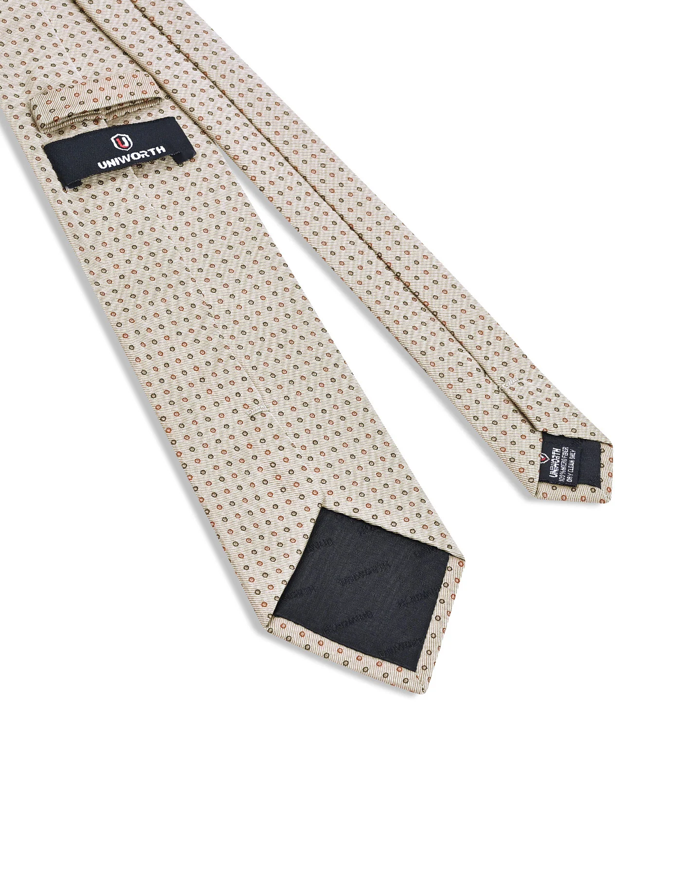 Beige Dotted Tie - Image 3