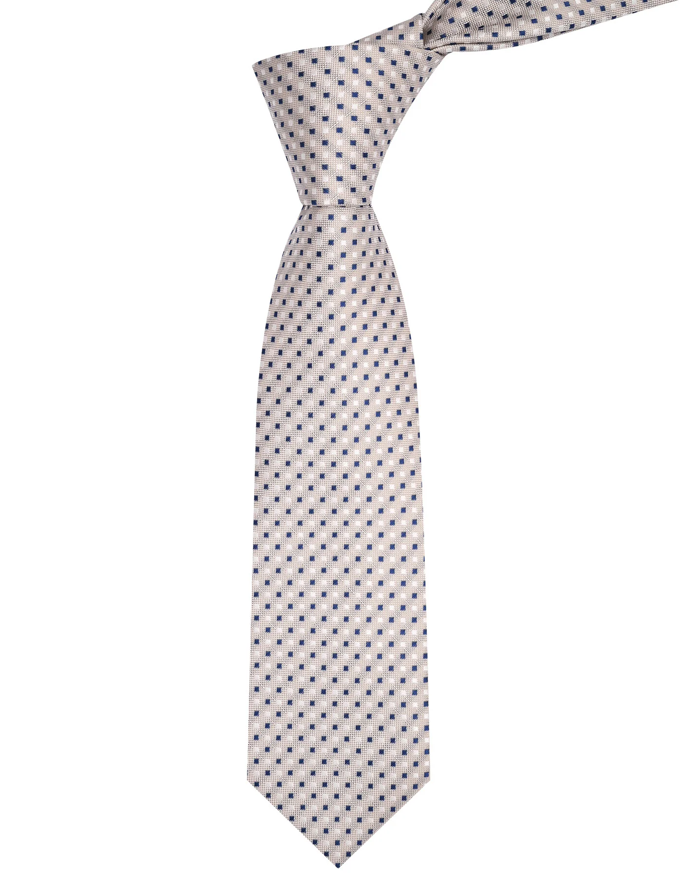Beige Geometric Tie - Image 2