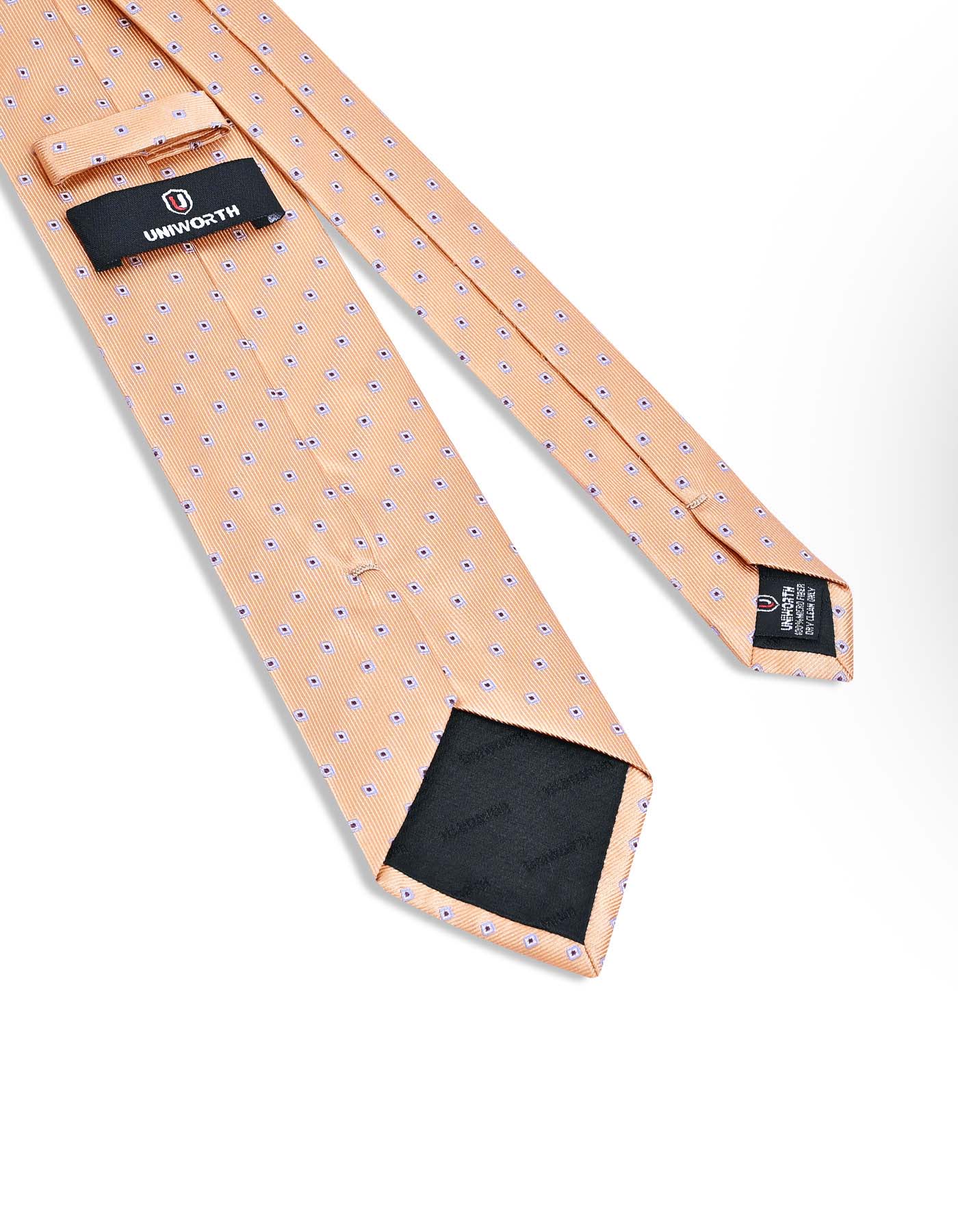 Beige Geometric Tie - Image 3