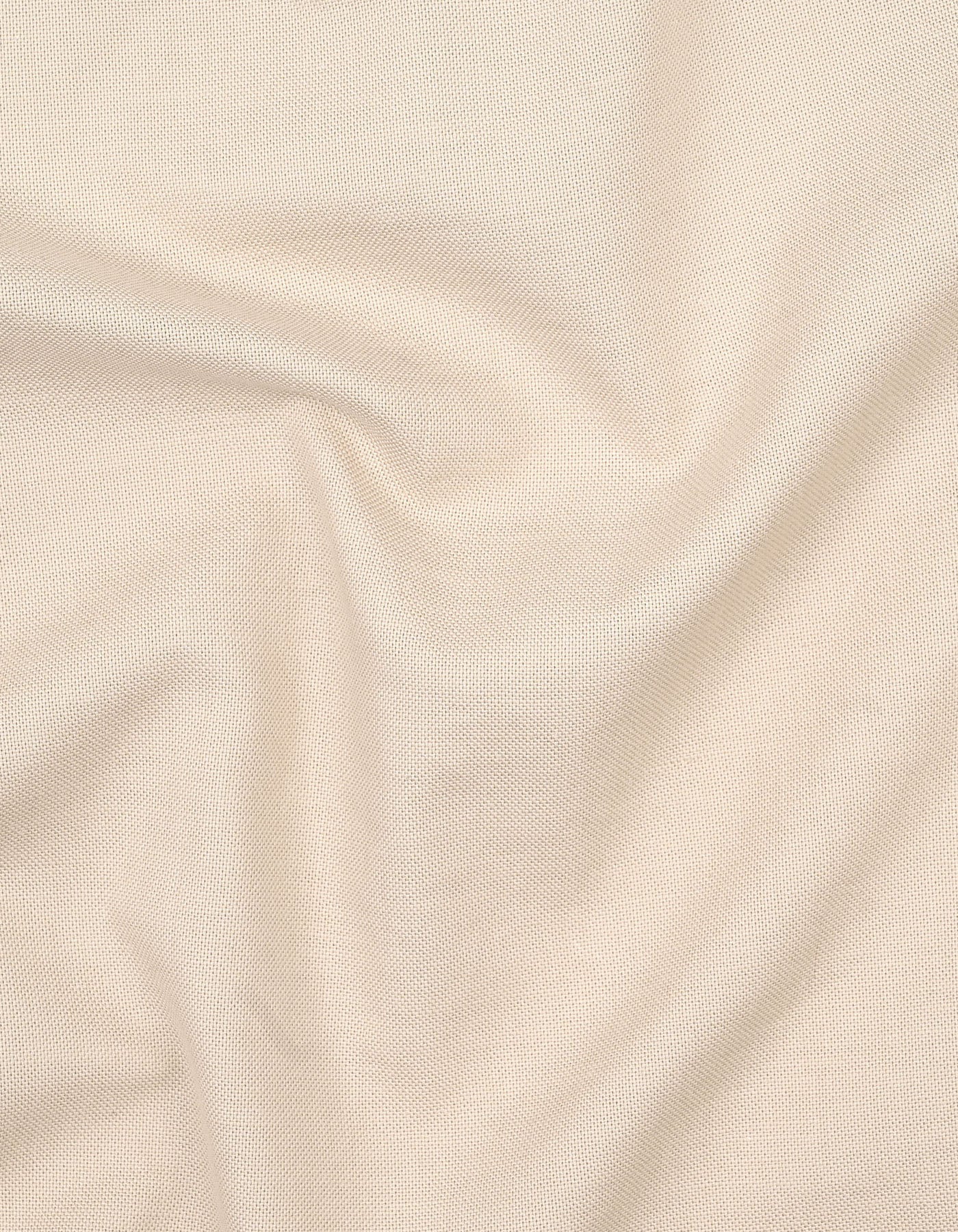 Beige Plain Regular Fit Casual Shirt - Image 7