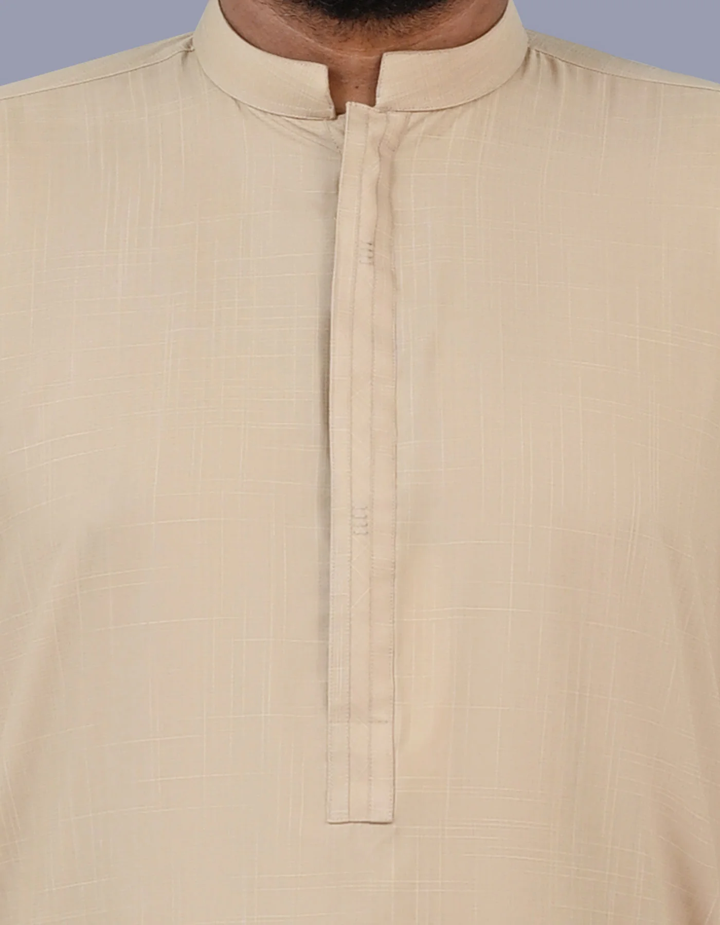Beige Self Kameez Shalwar - Image 3