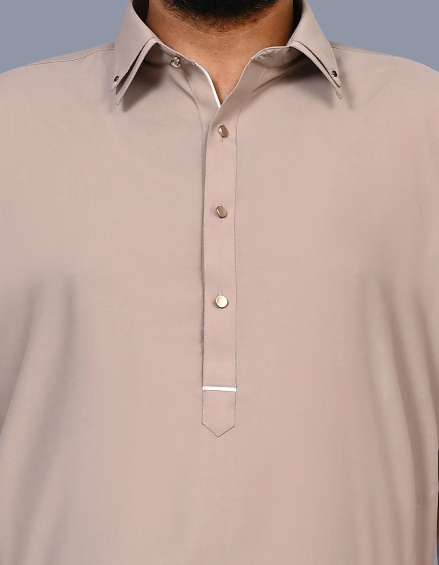 Beige Texture Kameez Shalwar - Image 2