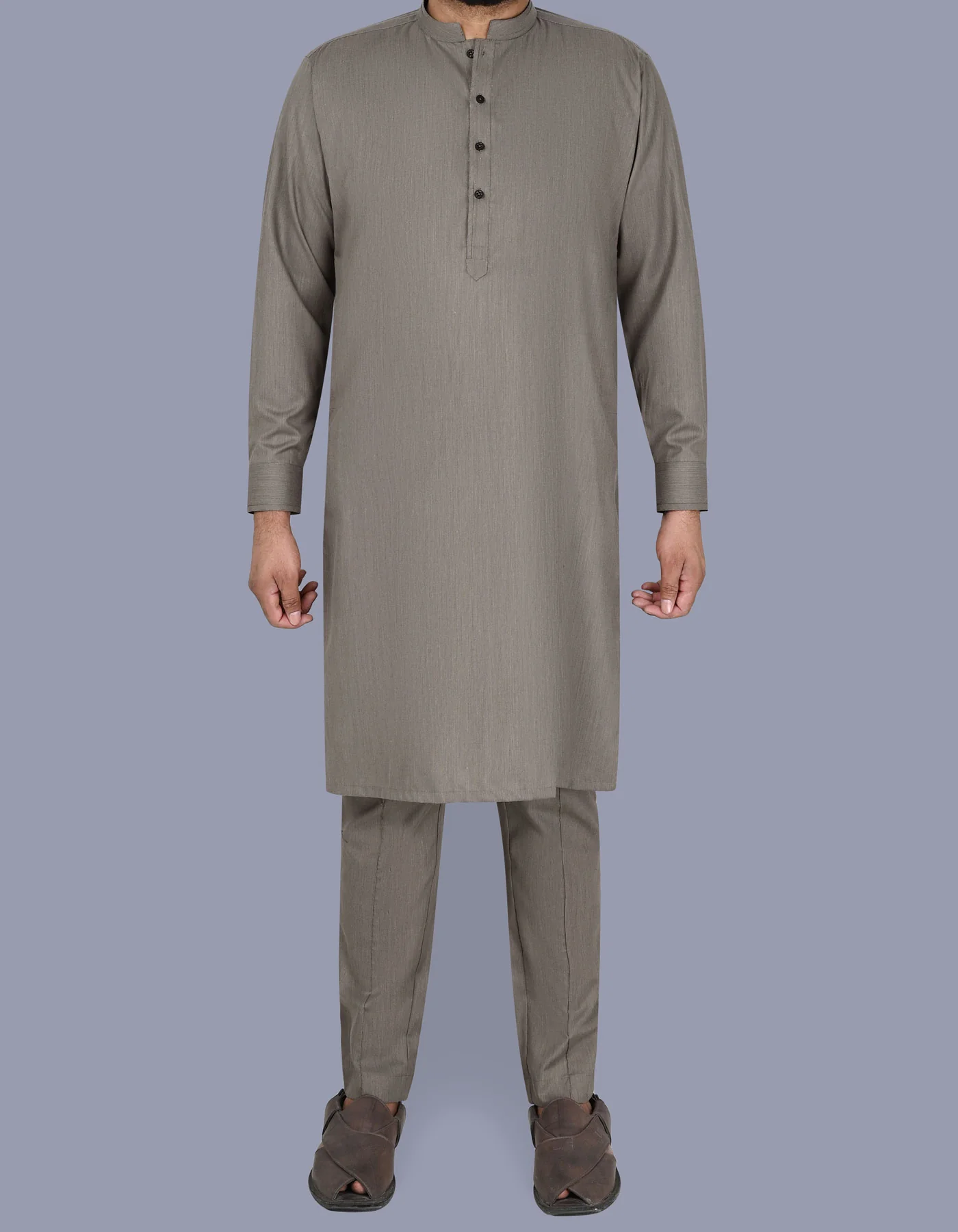 Beige Texture Kurta Pajama