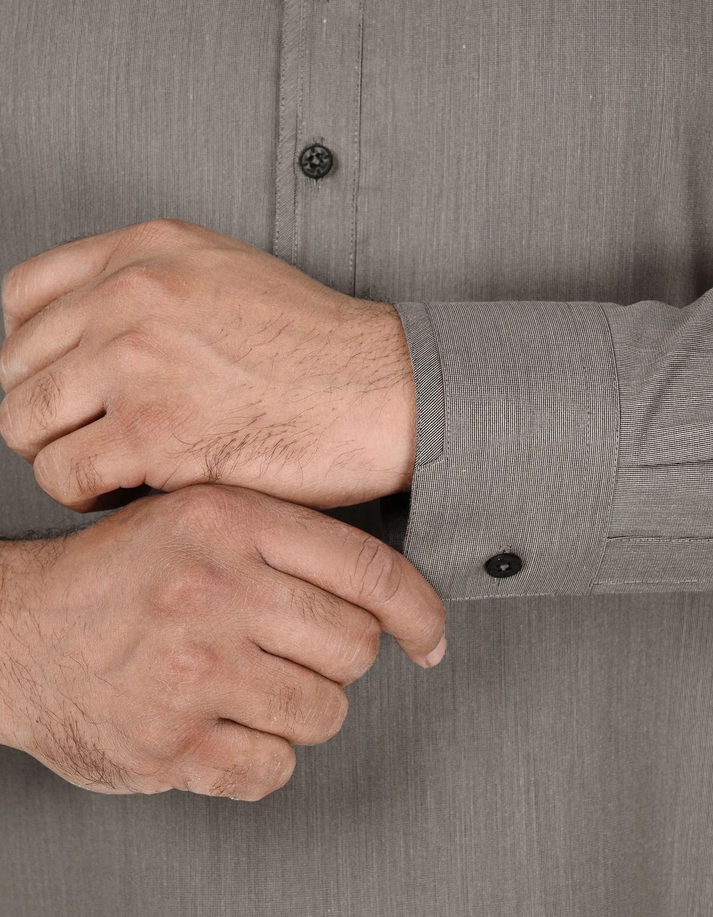Beige Texture Kurta Pajama - Image 3