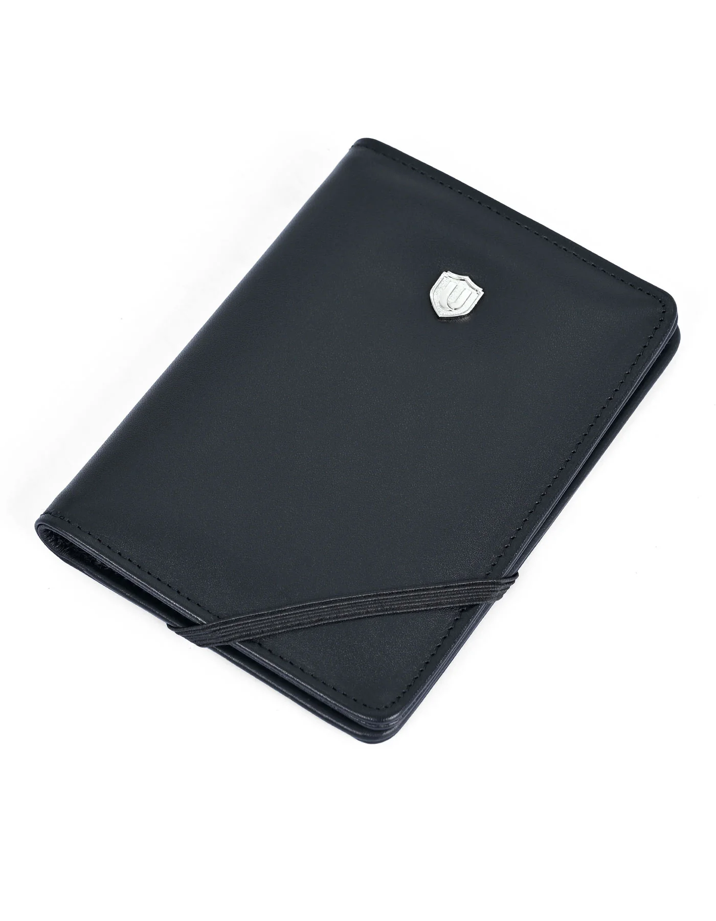 Black 100% Leather Passport Holder - Image 2