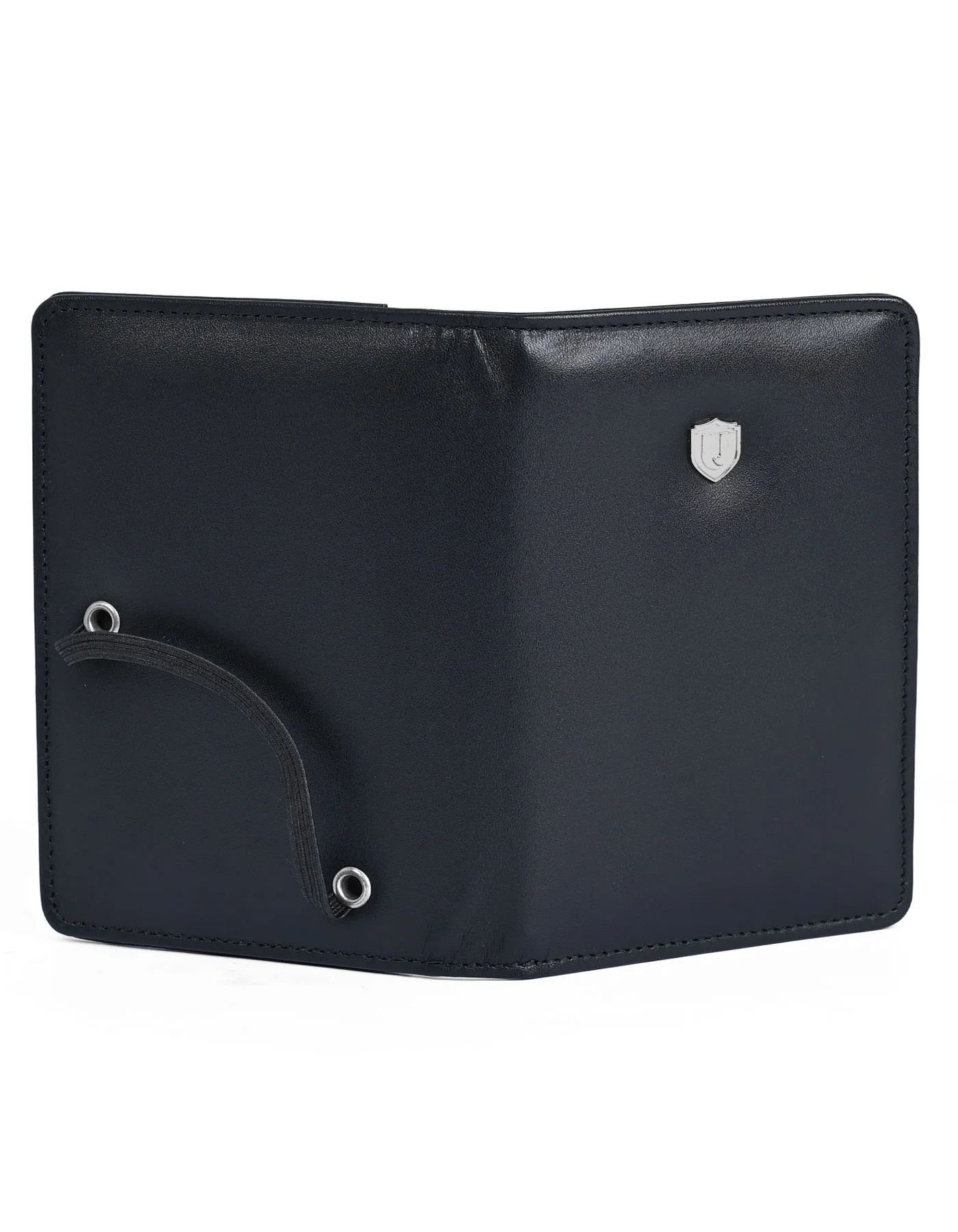 Black 100% Leather Passport Holder - Image 4