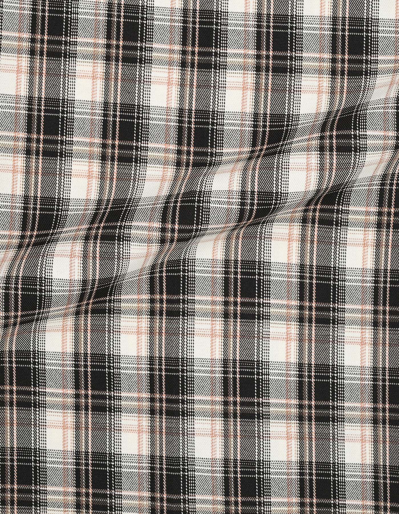 Black Check Cross Pocket Woven Pajama - Image 4