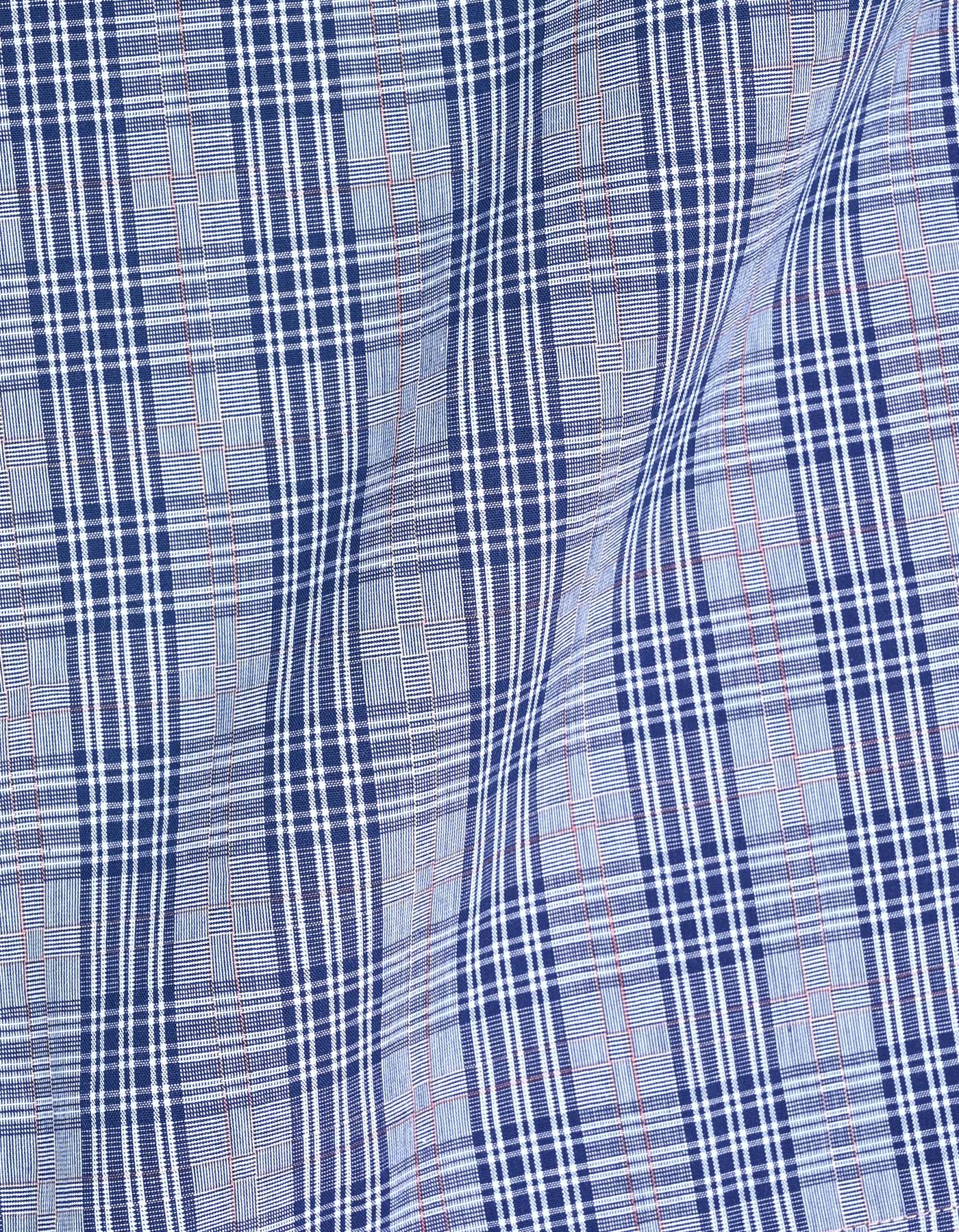 Black Check Cross Pocket Woven Pajama - Image 4