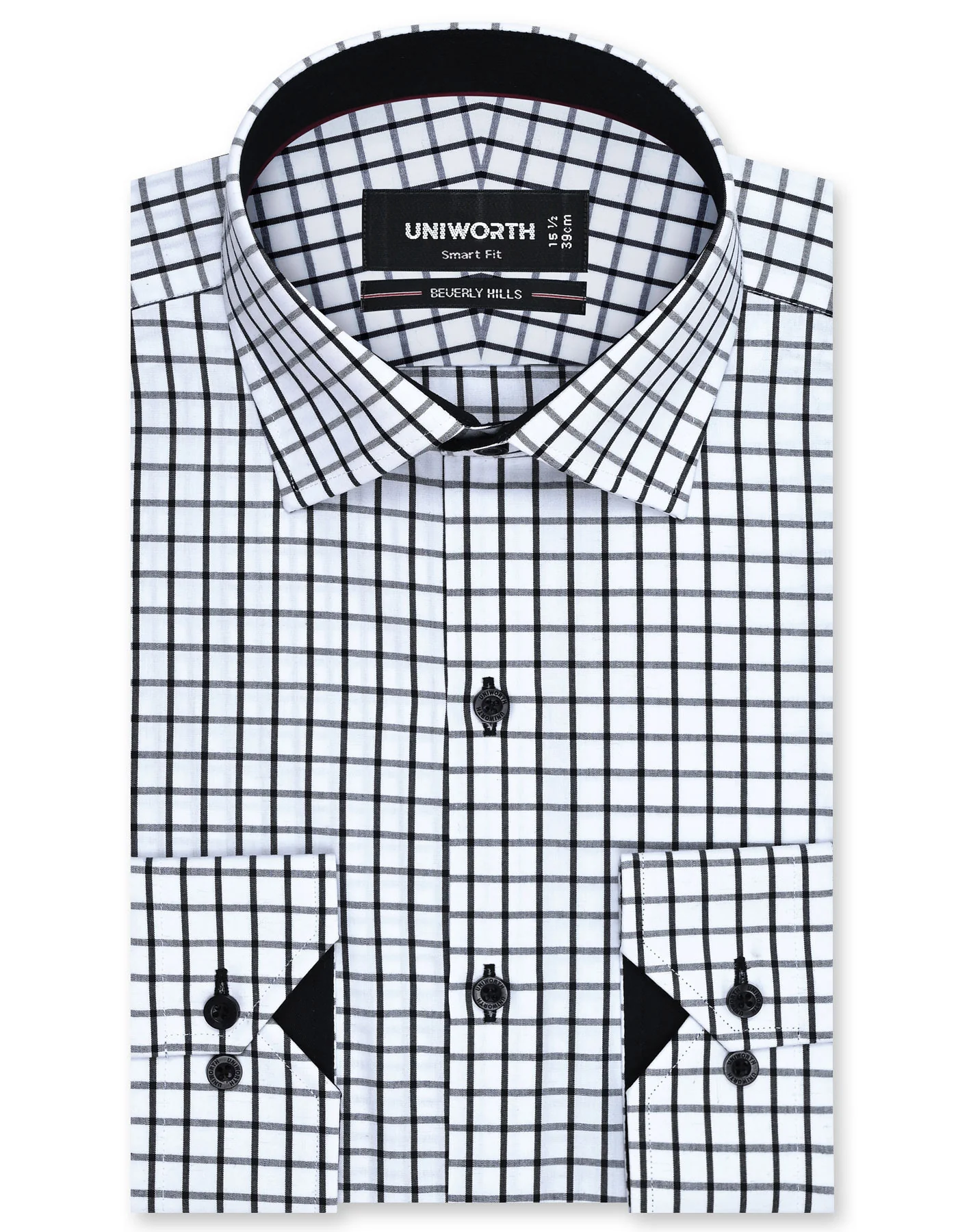 Black Check Smart Fit Shirt