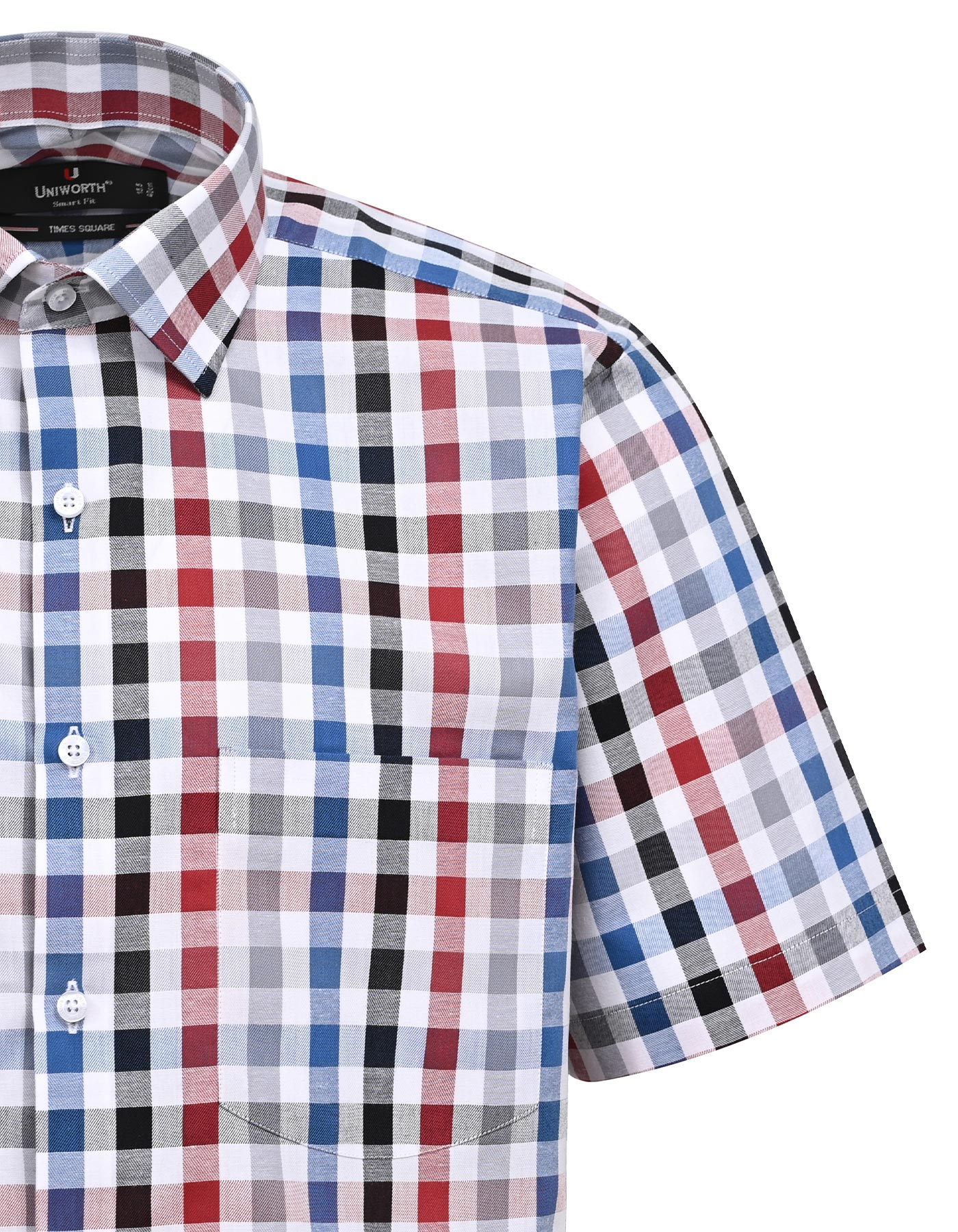 Black Check Tailored Smart Fit Shirt - Image 3