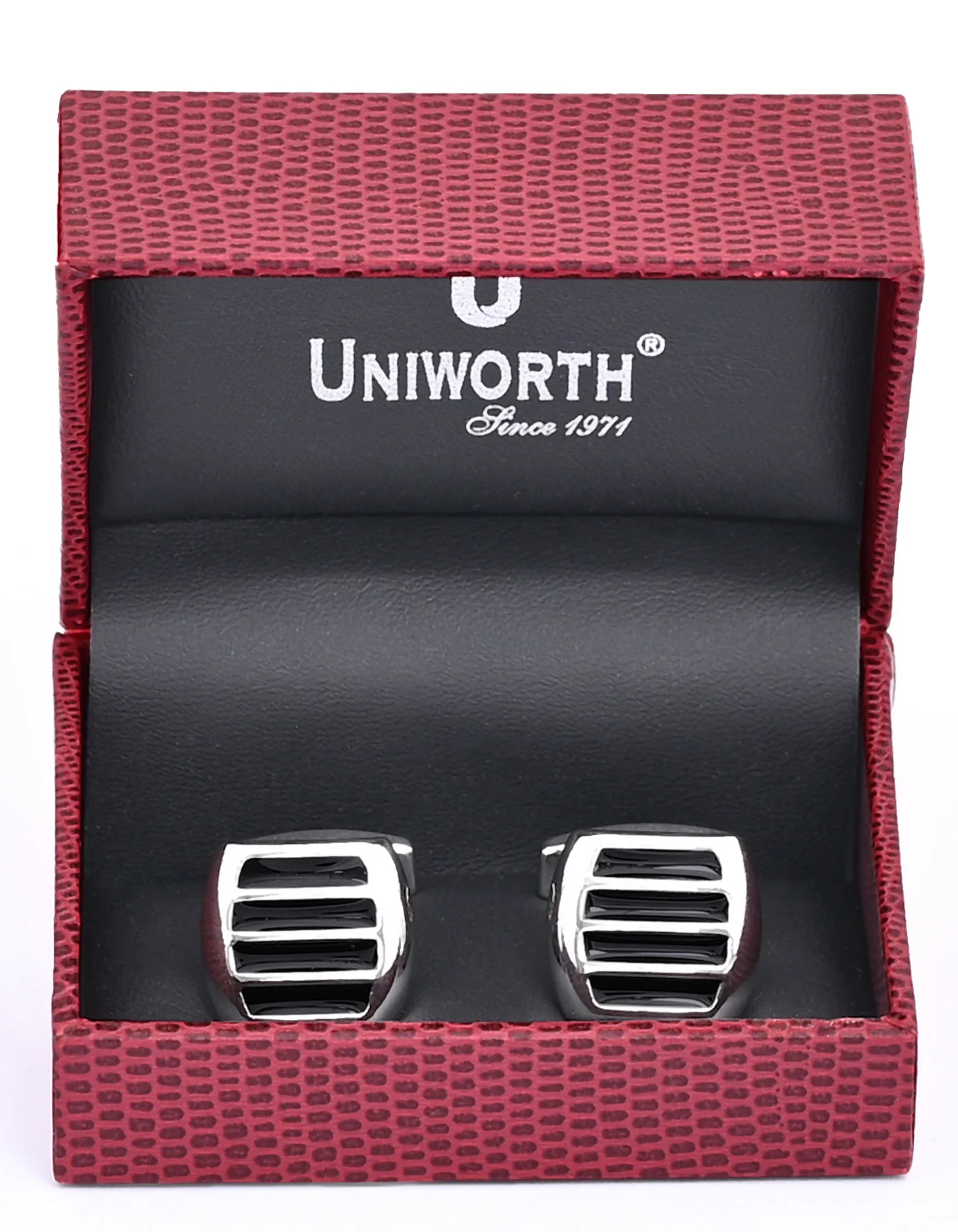 Black Circle Cufflink - Image 2