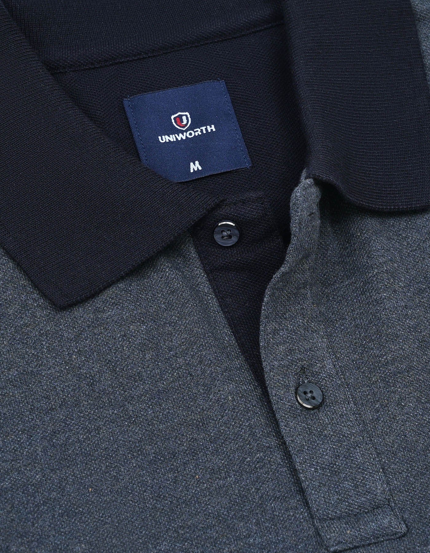 Black Color Block Polo Shirt - Image 4