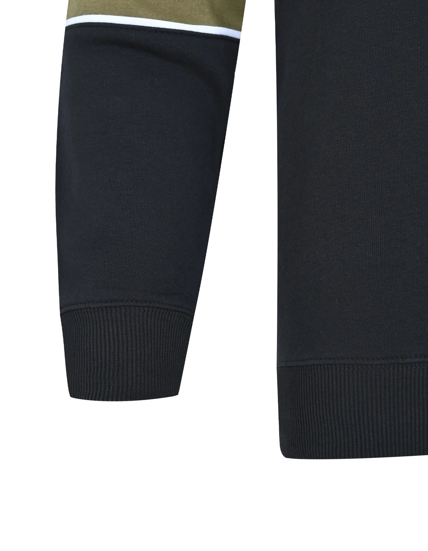 Black Color Block Sweatshirt - Image 3