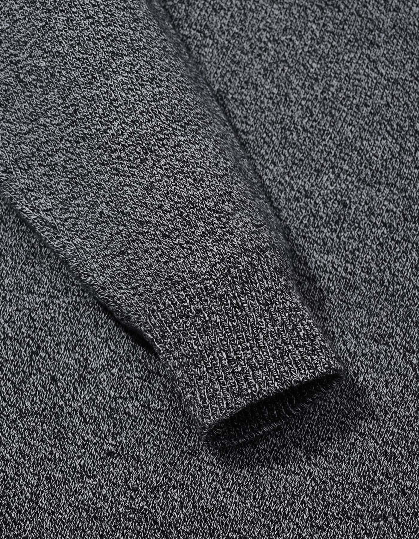 Black Dotted Crew Neck Sweater - Image 3
