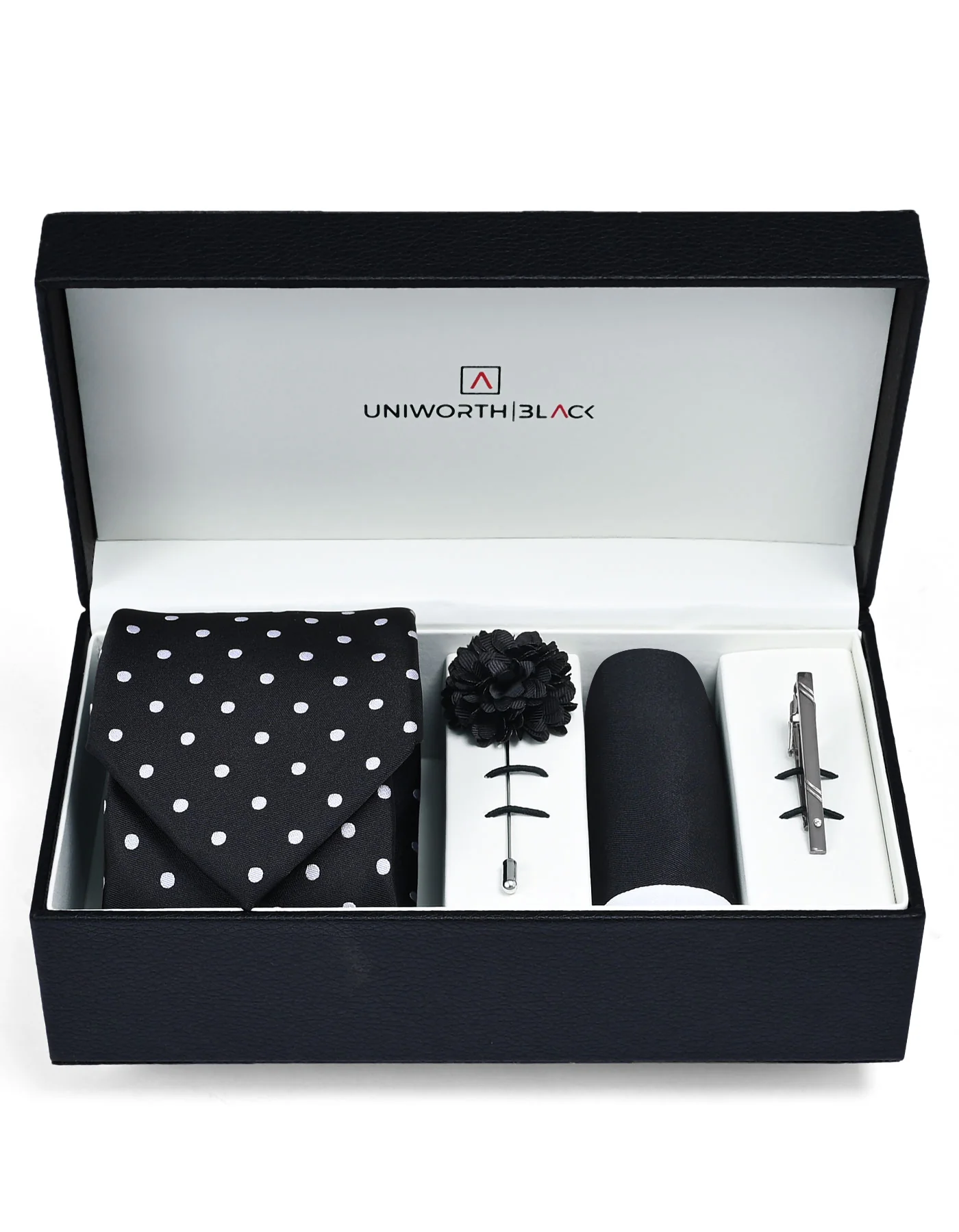 Black Dotted Men Accessories Box