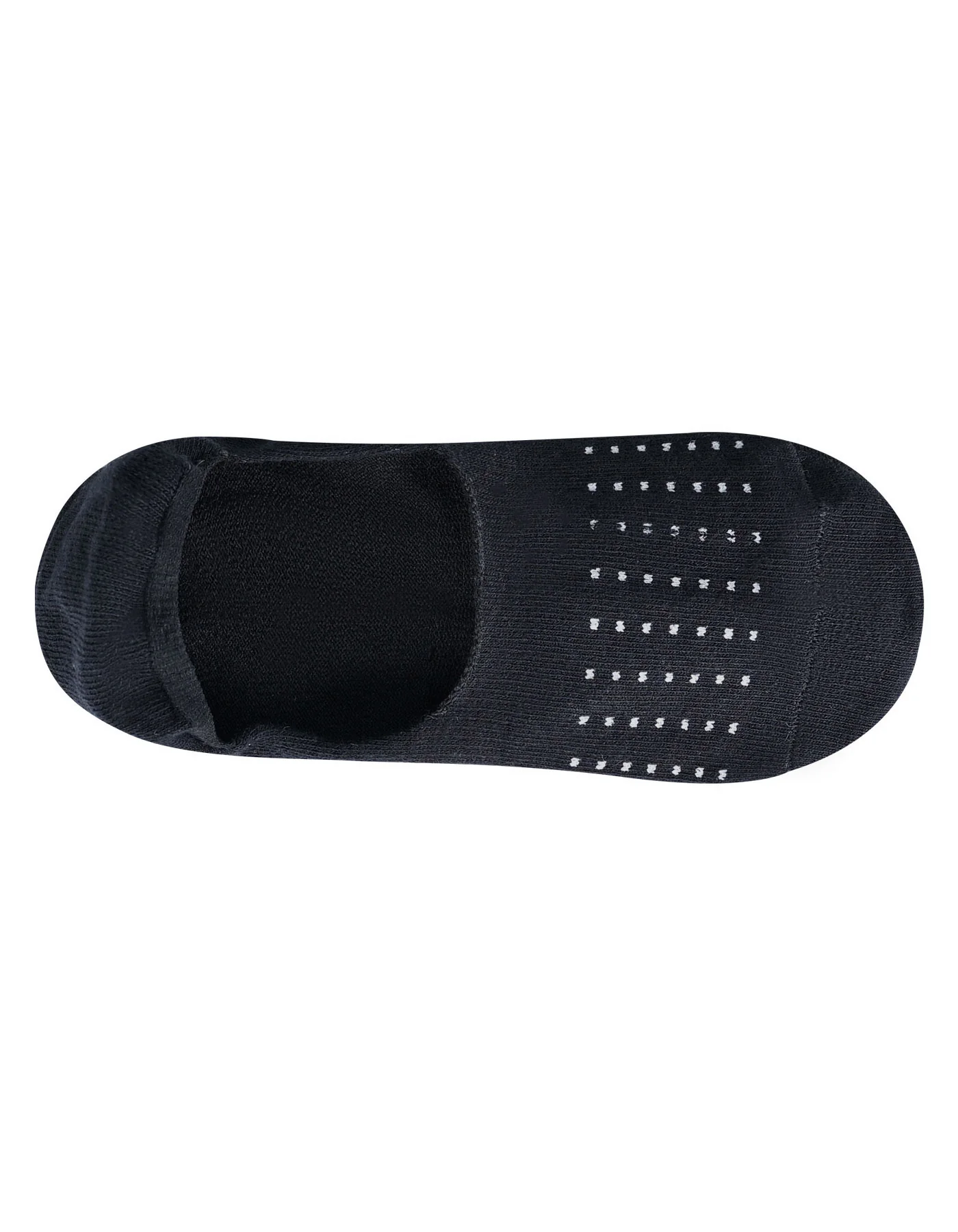 Black Dotted No Show Socks - Image 2