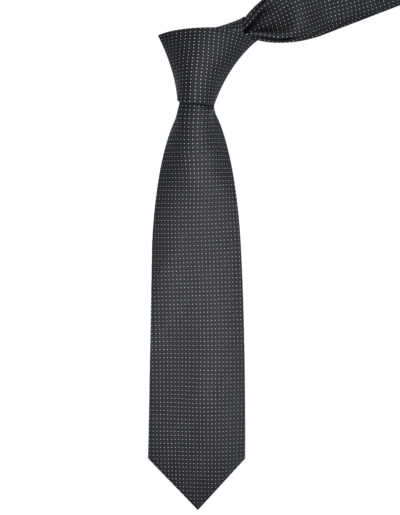 Black Dotted Tie - Image 2