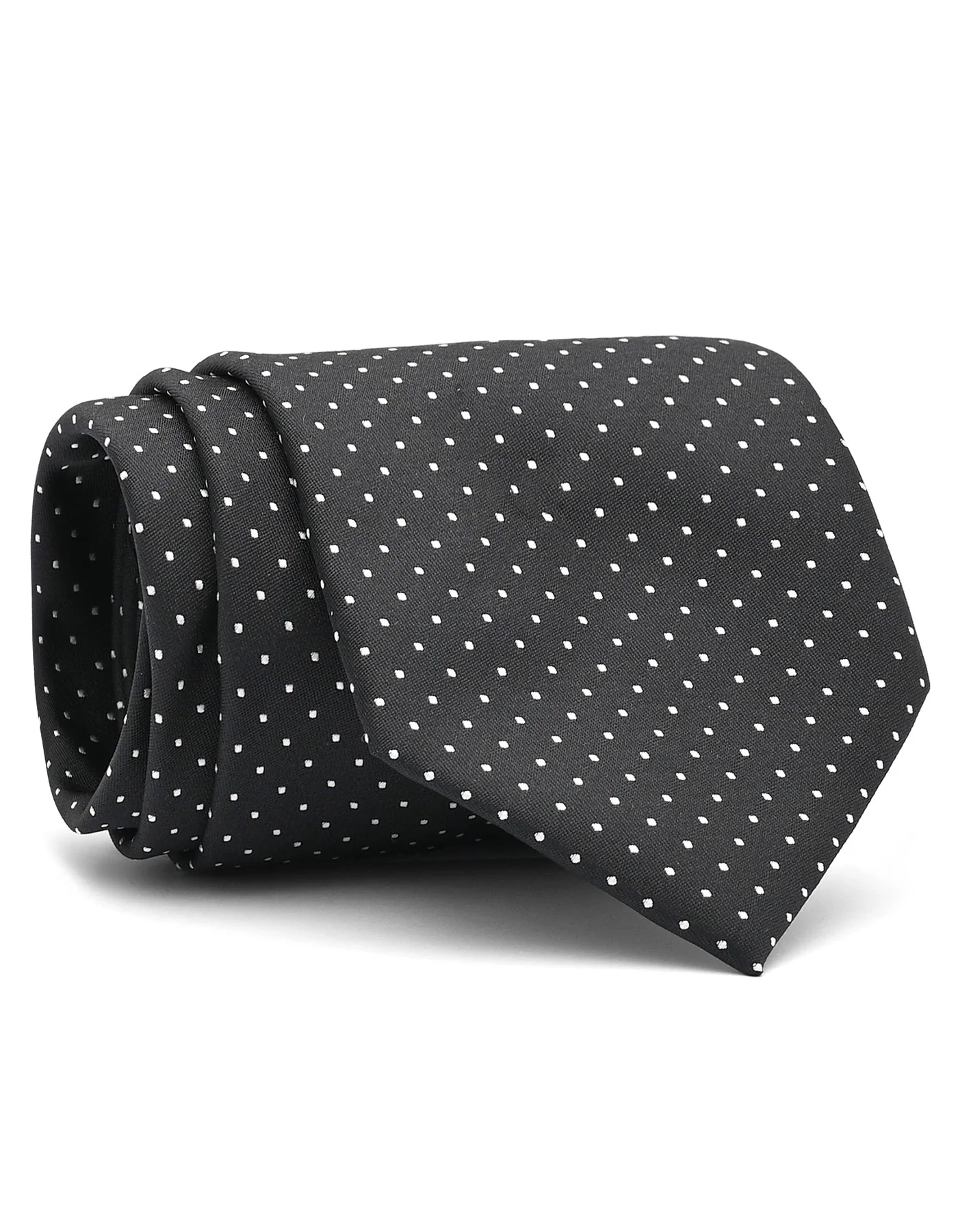 Black Dotted Tie