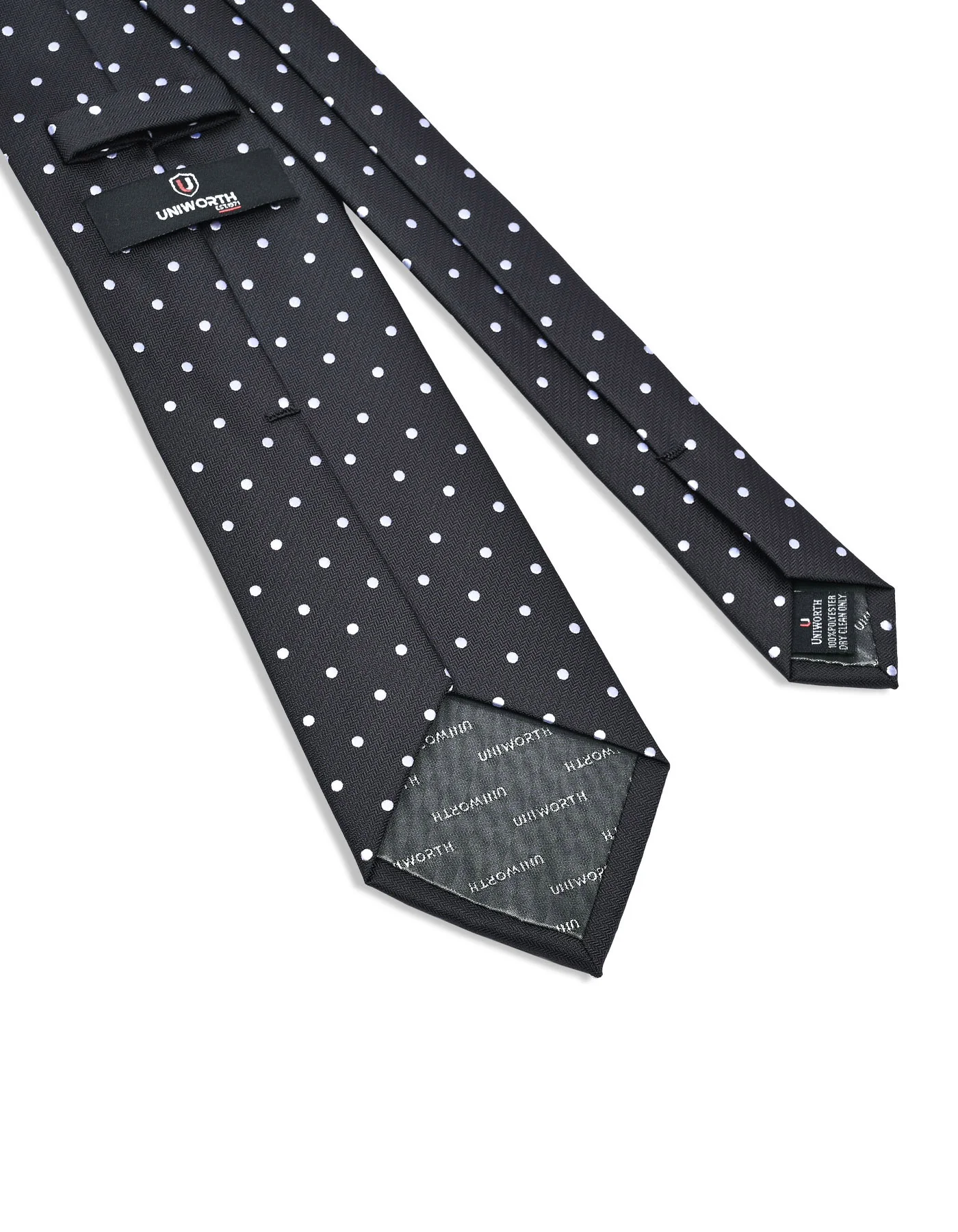 Black Dotted Tie - Image 3