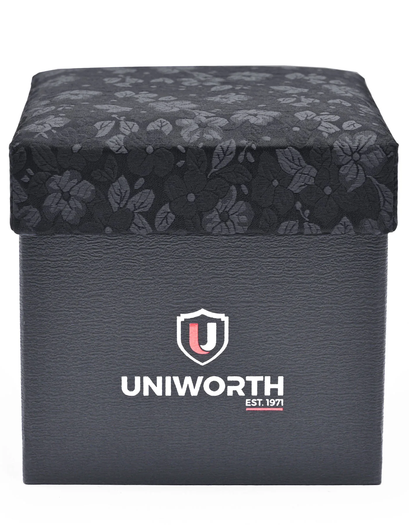 Black Floral Cufflink Tie Set - Image 3