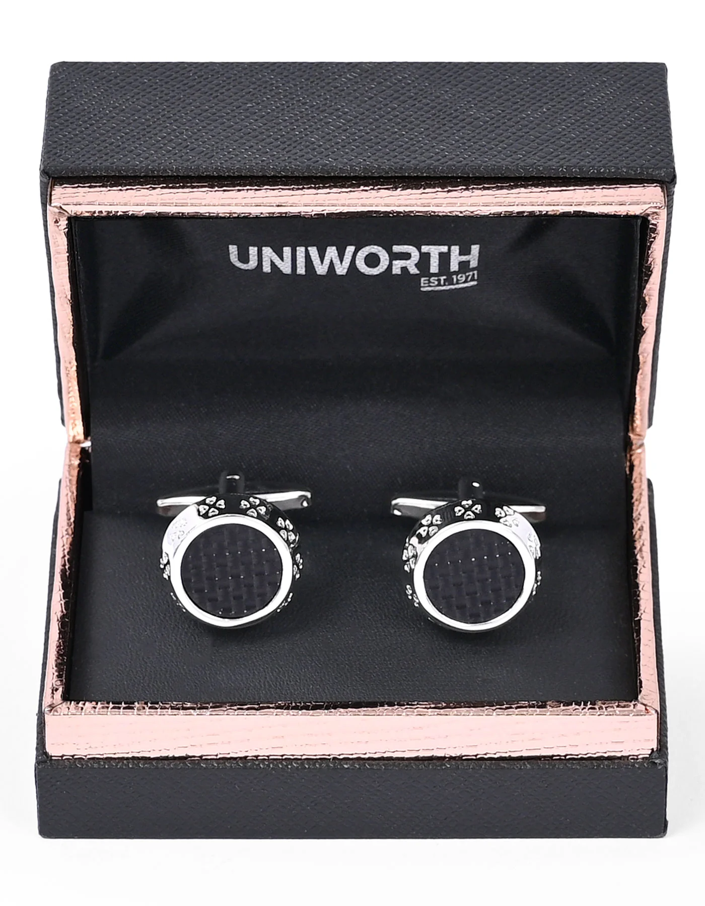 Black Geometric Cufflink - Image 2