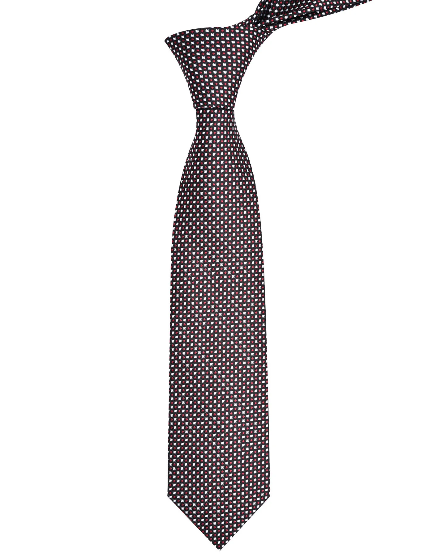 Black Geometric Tie - Image 2