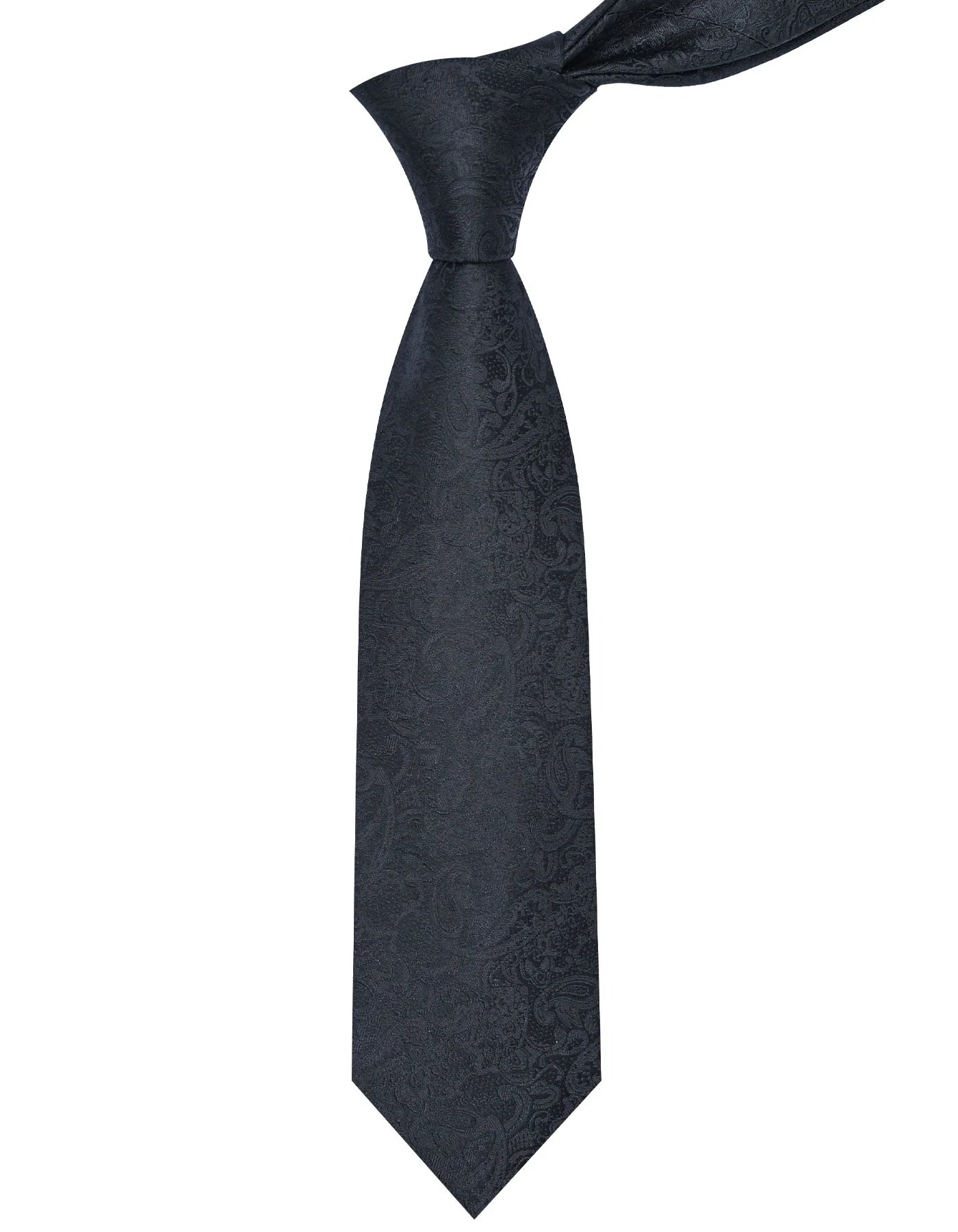Black Geometric Tie - Image 2