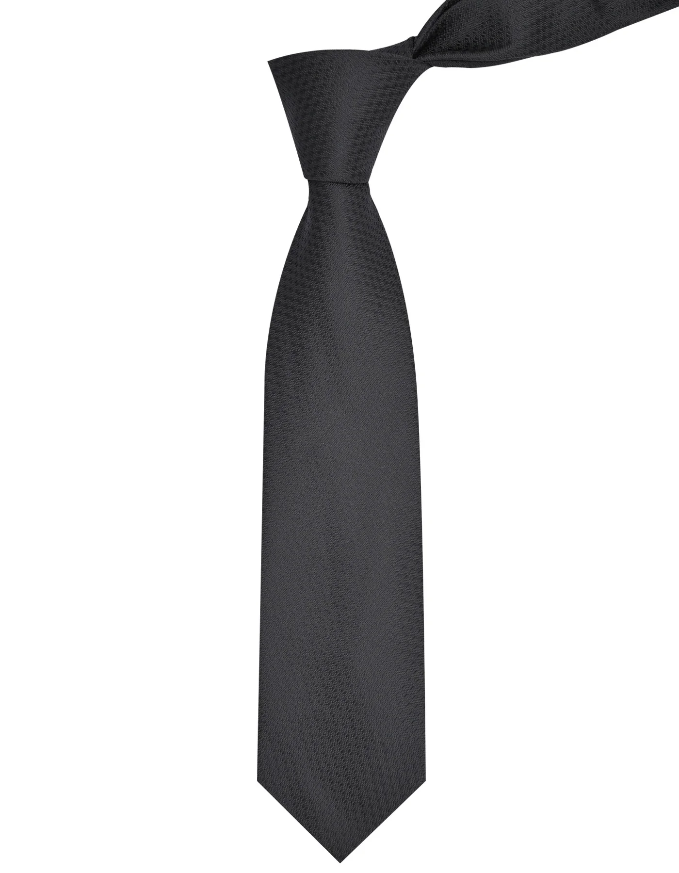Black Geometric Tie - Image 2