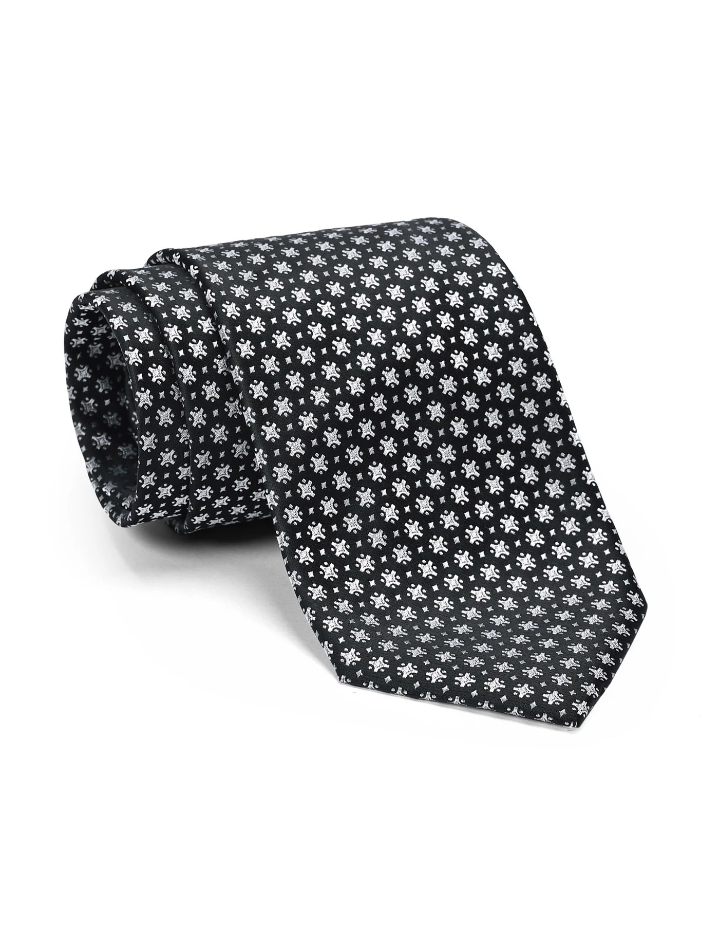 Black Geometric Tie