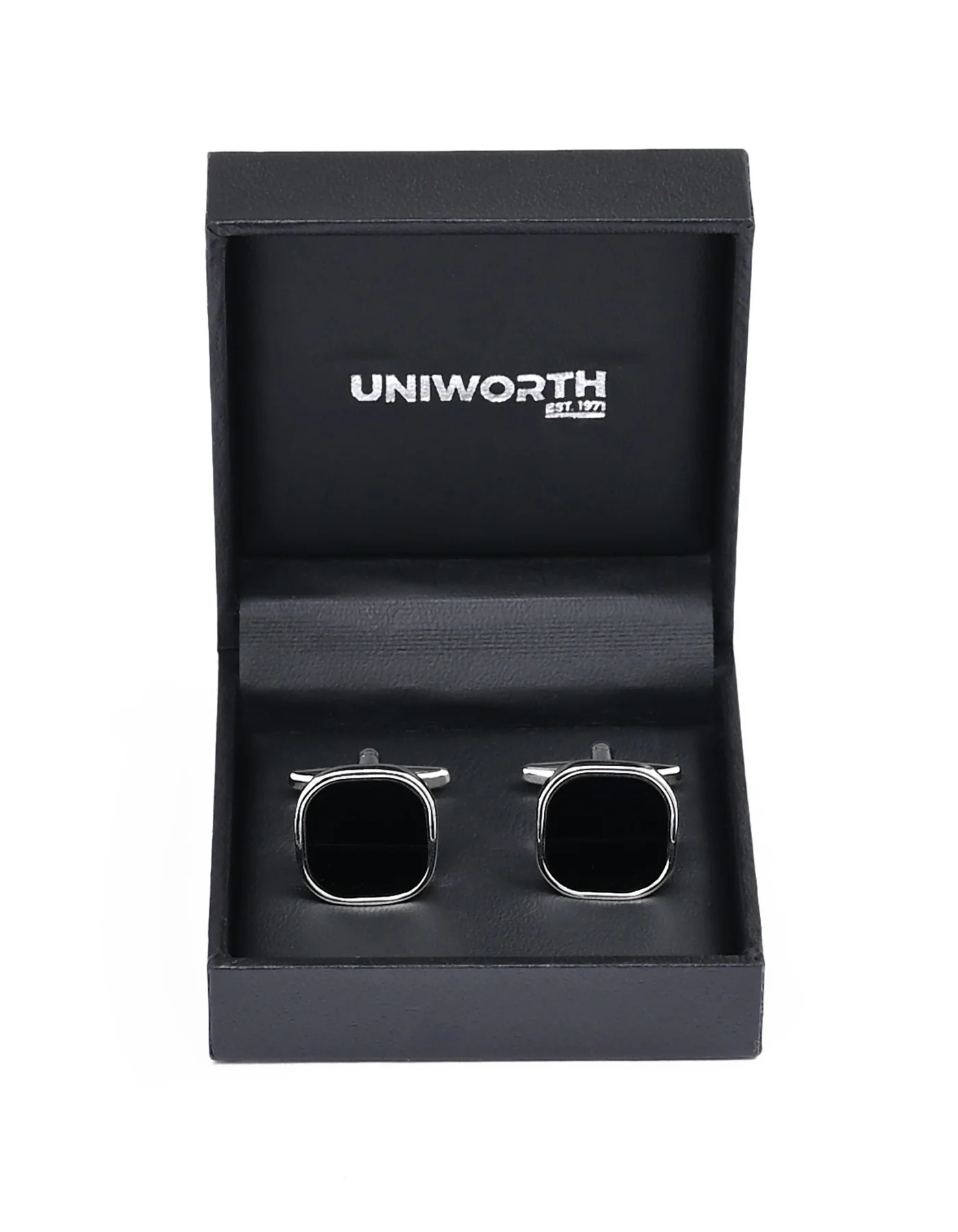 Black Octagon Cufflink - Image 2