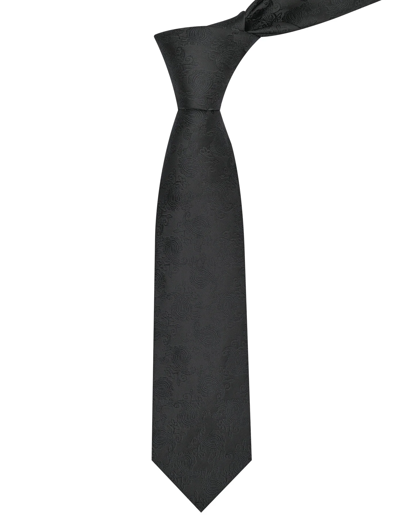 Black Paisley Tie - Image 2