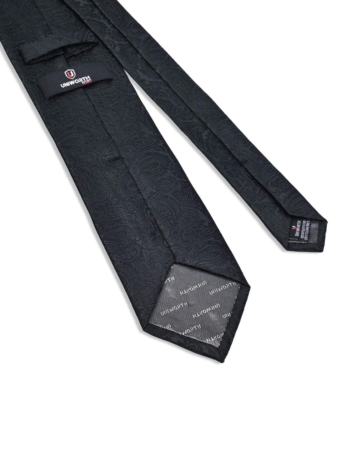 Black Paisley Tie - Image 3