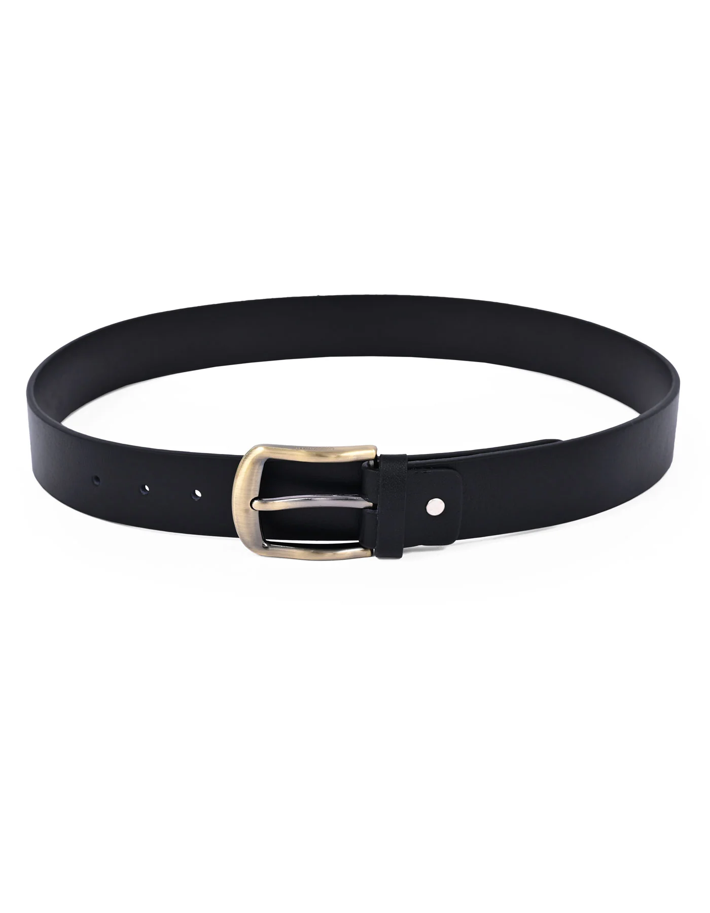 Black Plain Casual Belt - Image 2