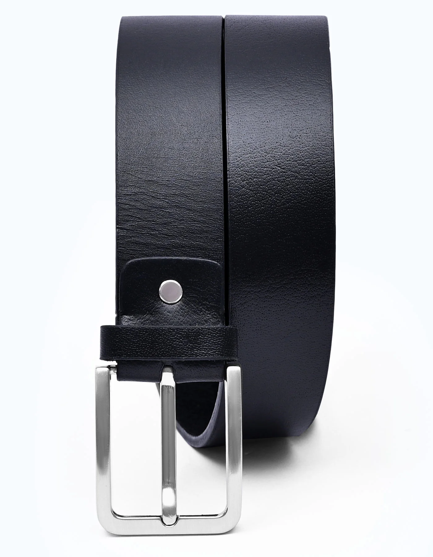 Black Plain Casual Belt