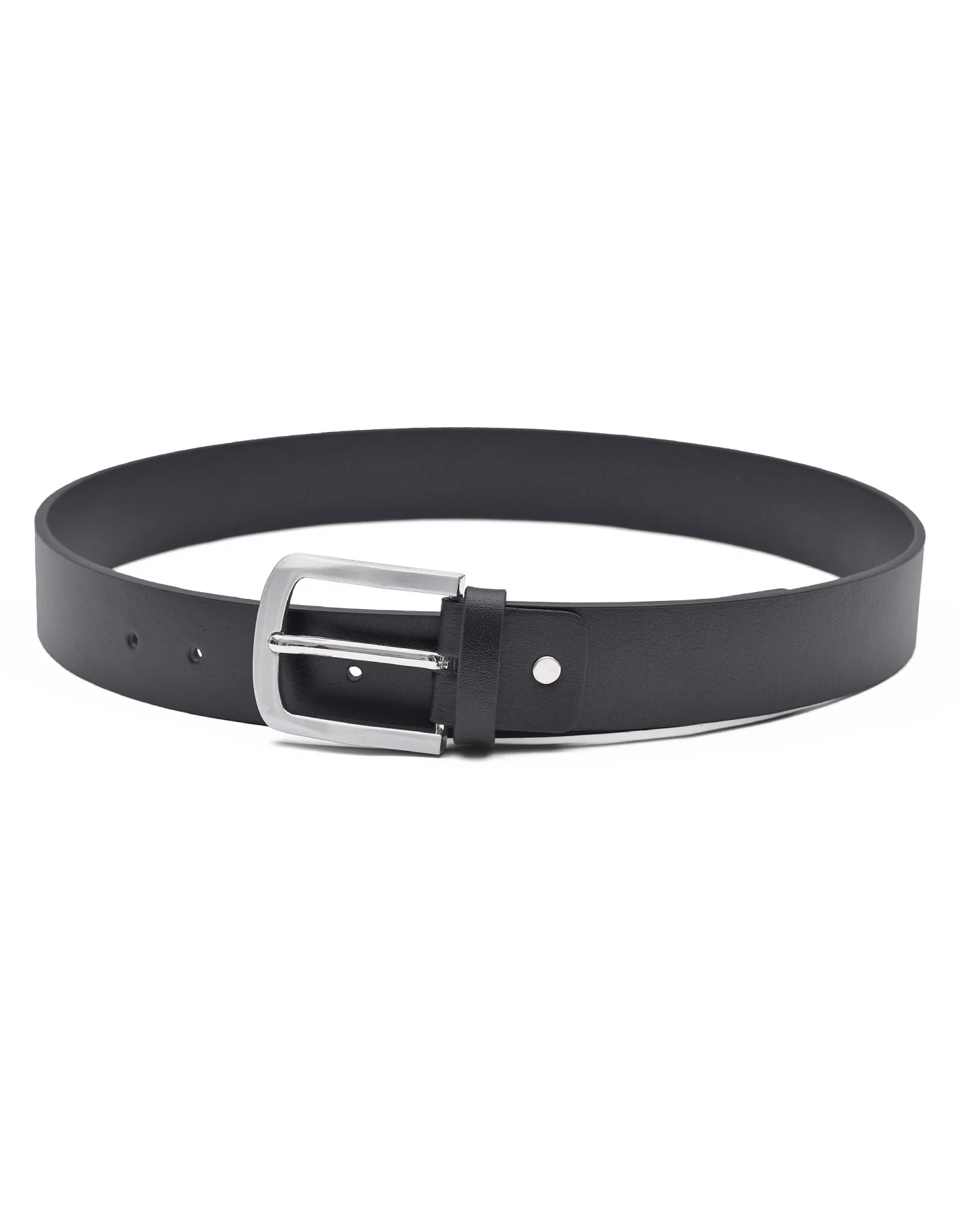 Black Plain Casual Belt - Image 2