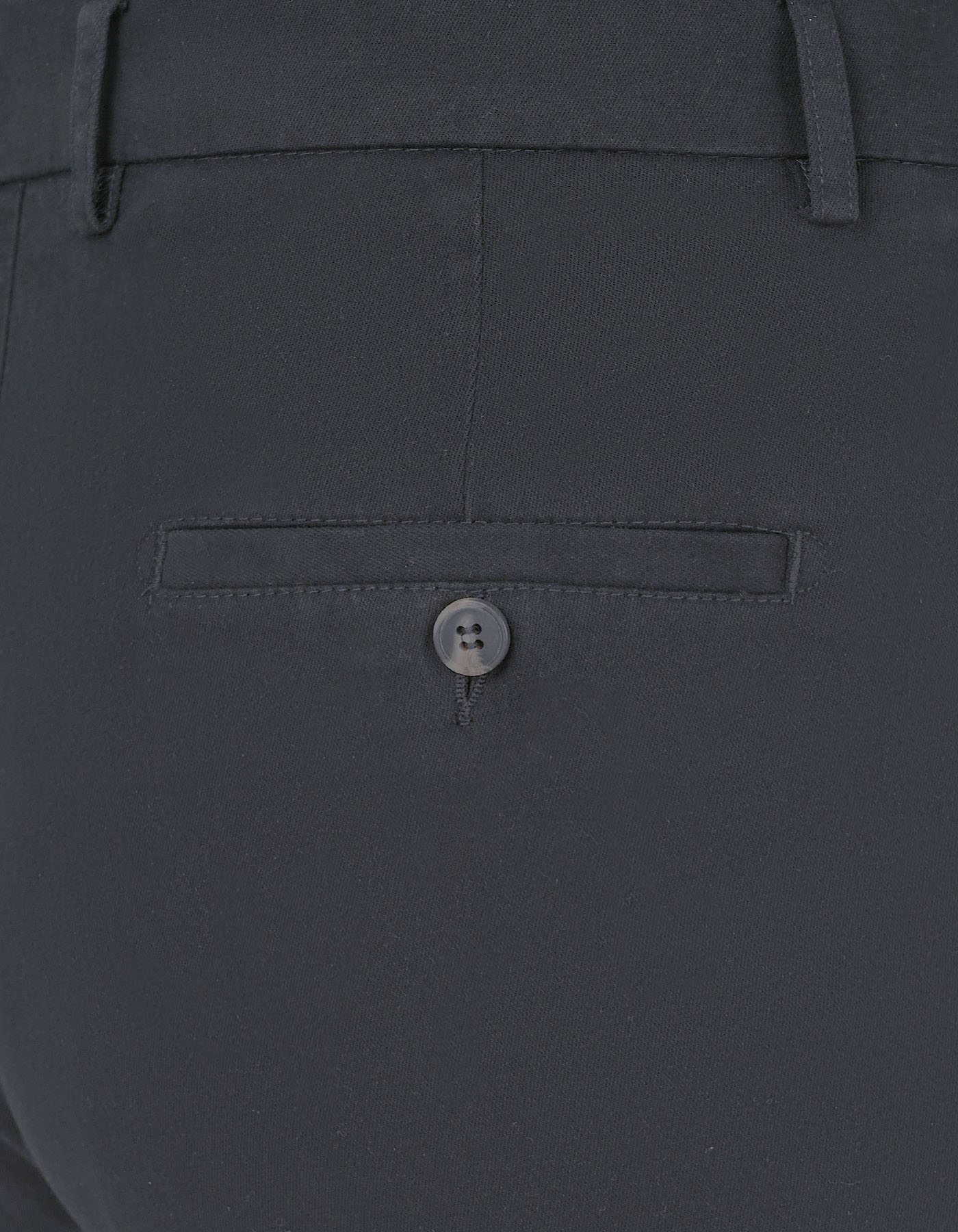 Black Plain Classic Fit Cotton Trouser - Image 4