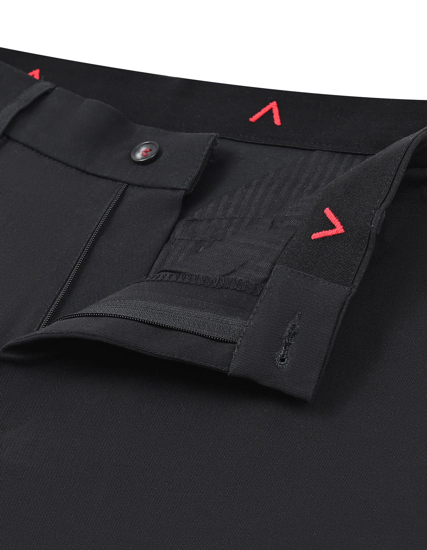 Black Plain Classic Fit Cotton Trouser - Image 2