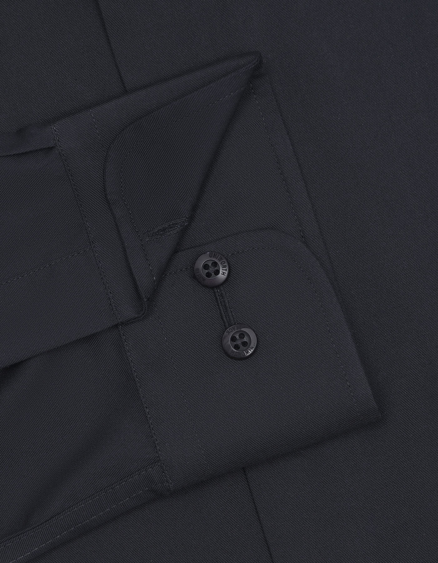Black Plain Classic Fit Shirt - Image 3