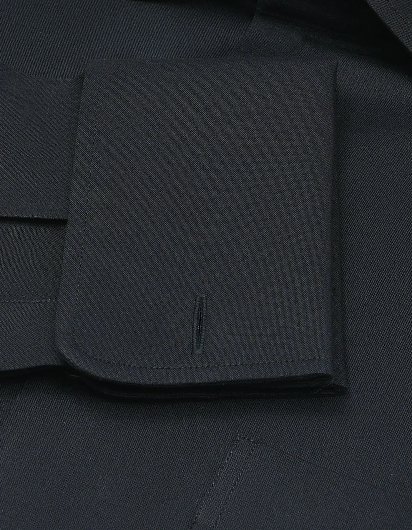 Black Plain Classic Fit Shirt - Image 3