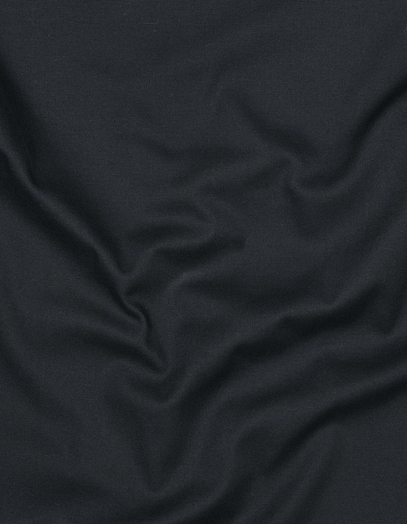Black Plain Classic Fit Shirt - Image 4
