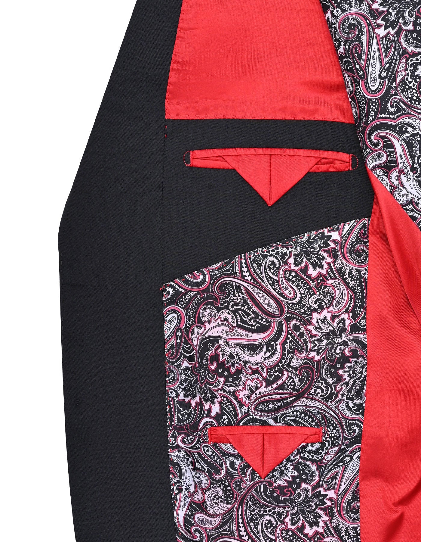 Black Plain Classic Fit Suit - Image 6