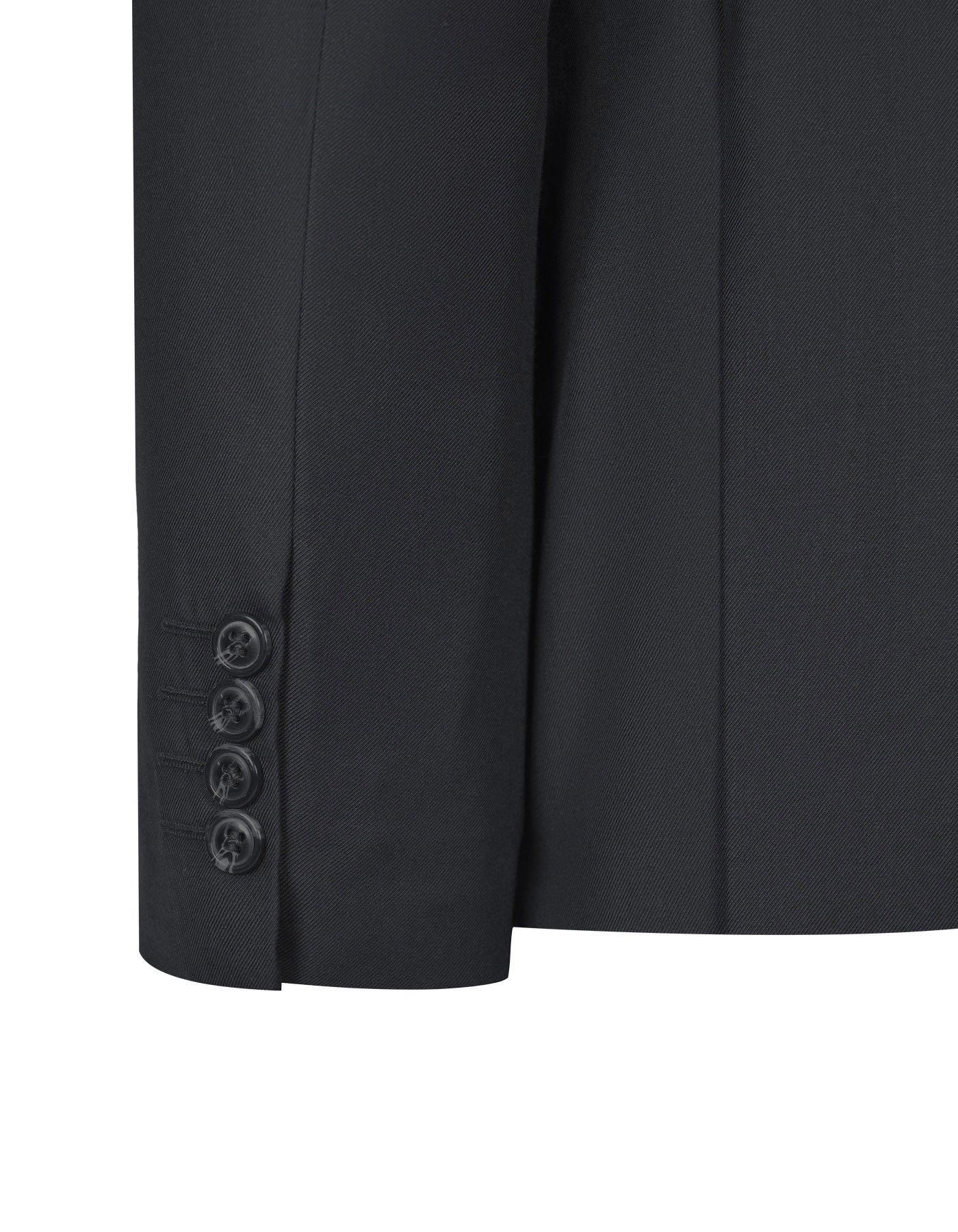 Black Plain Classic Fit Suit - Image 3