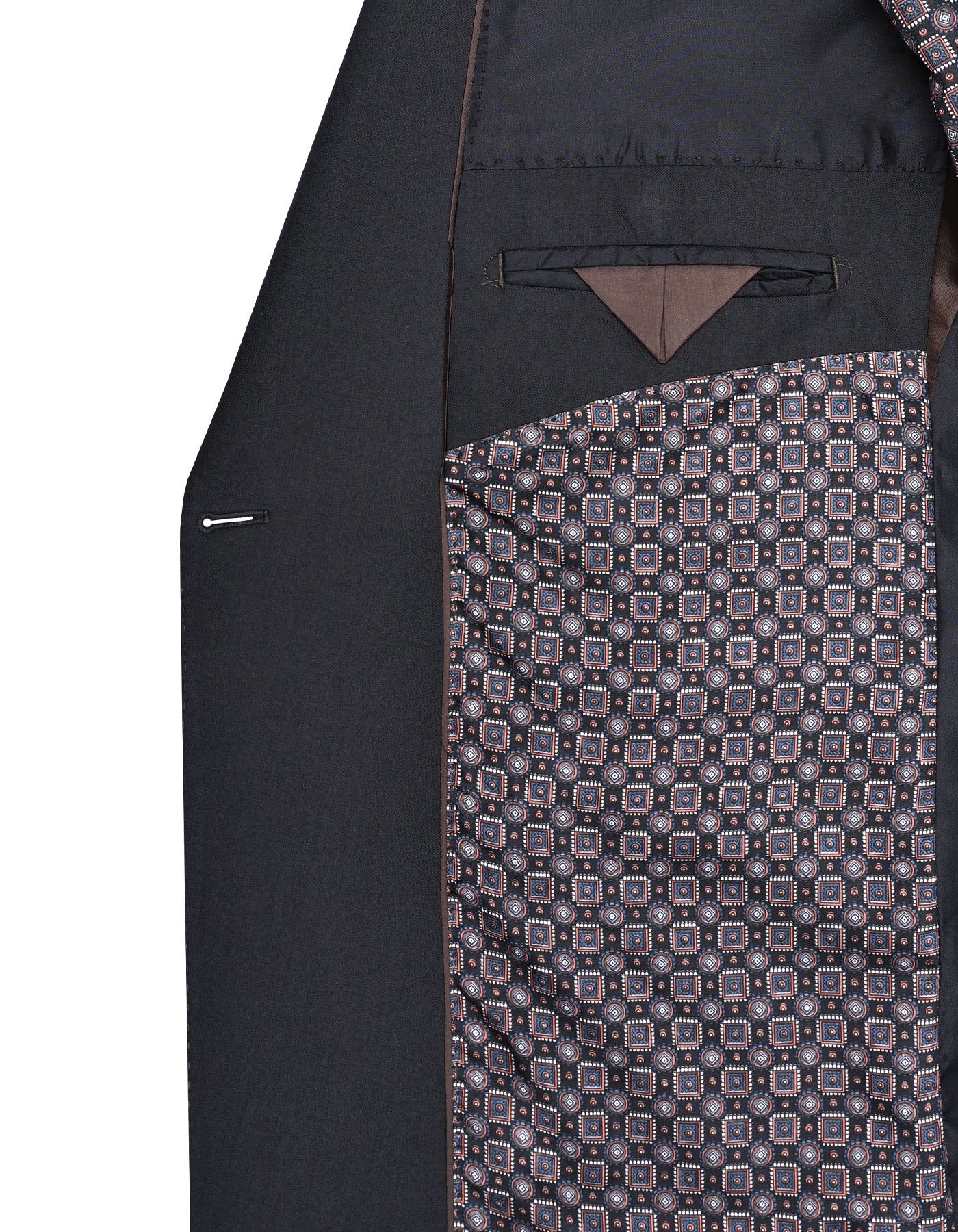 Black Plain Classic Fit Suit - Image 6