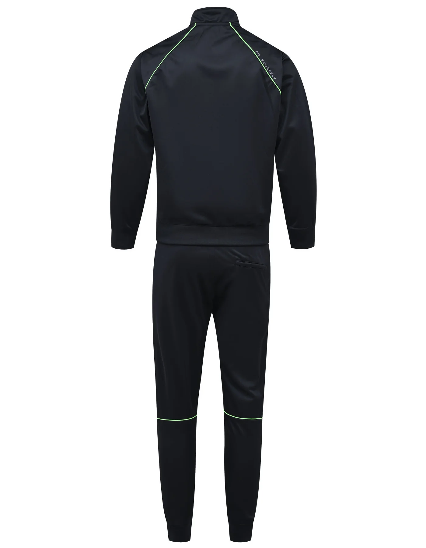 Black Plain Full Sleeves Track Suit - Image 7