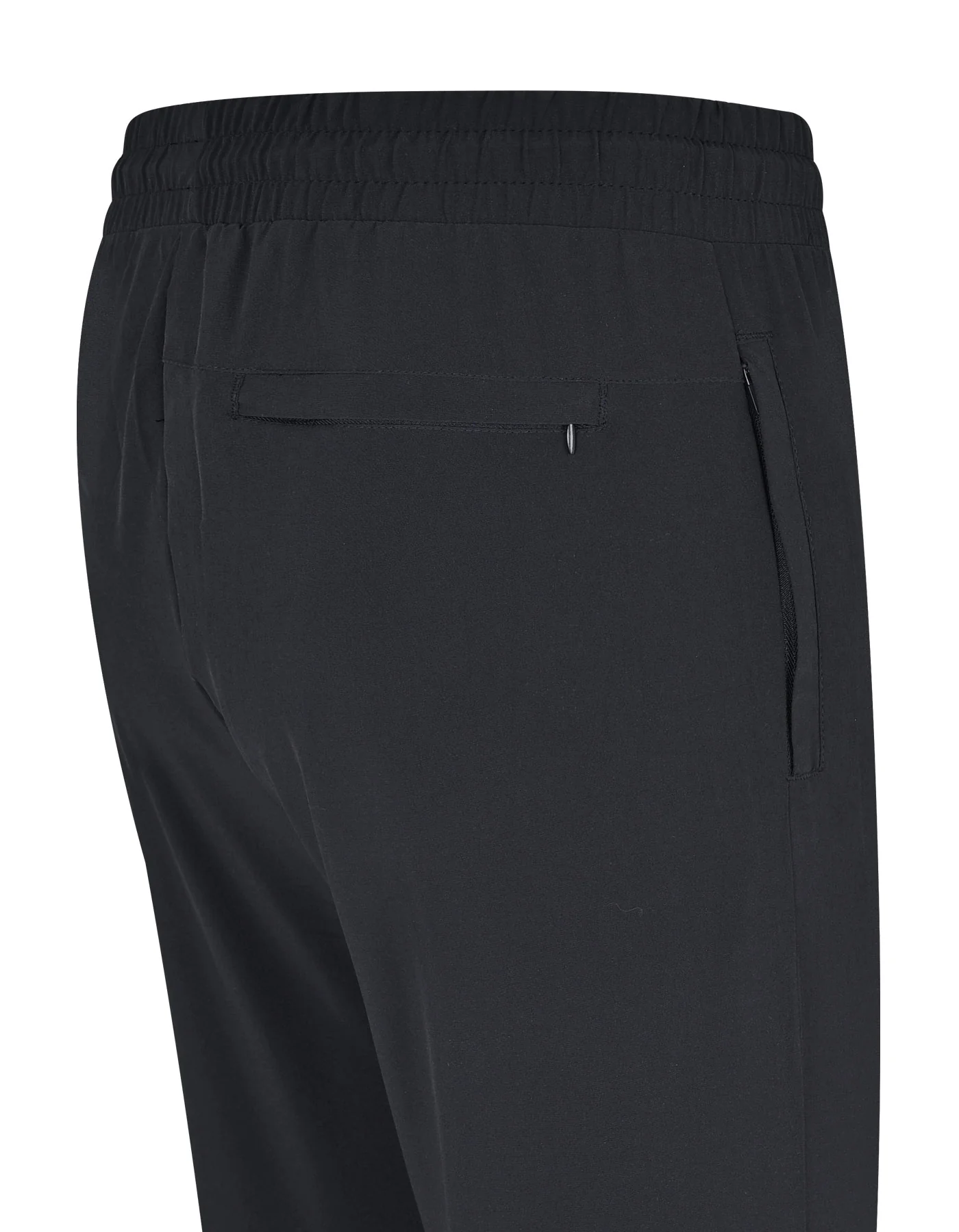 Black Plain Gym Trouser - Image 3