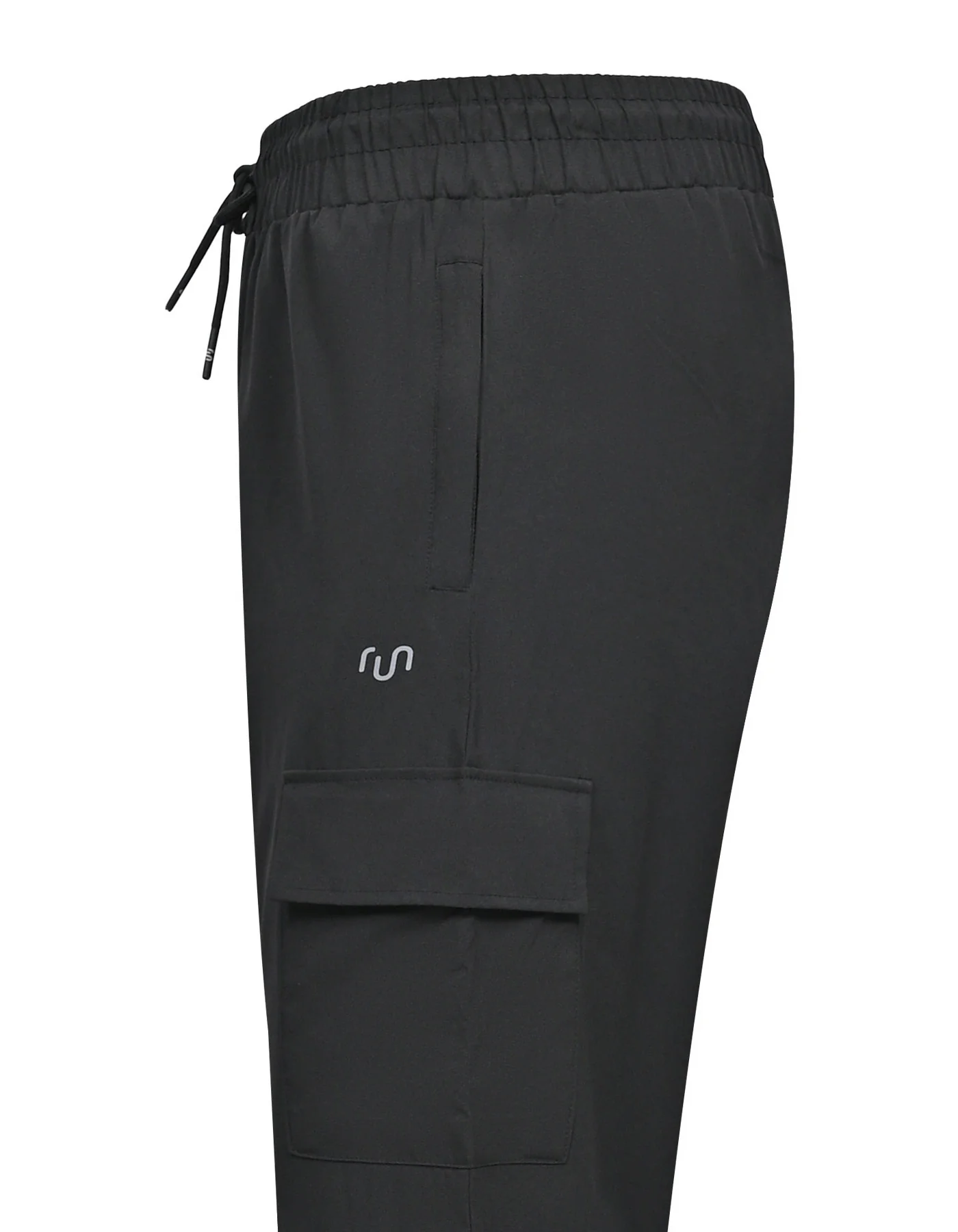 Black Plain Gym Trouser - Image 2