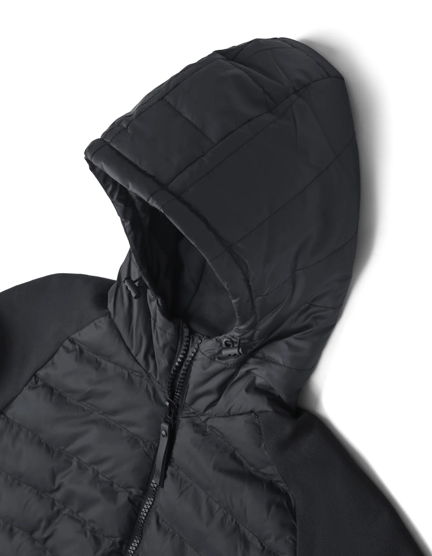 Black Plain Hybrid Jacket - Image 3